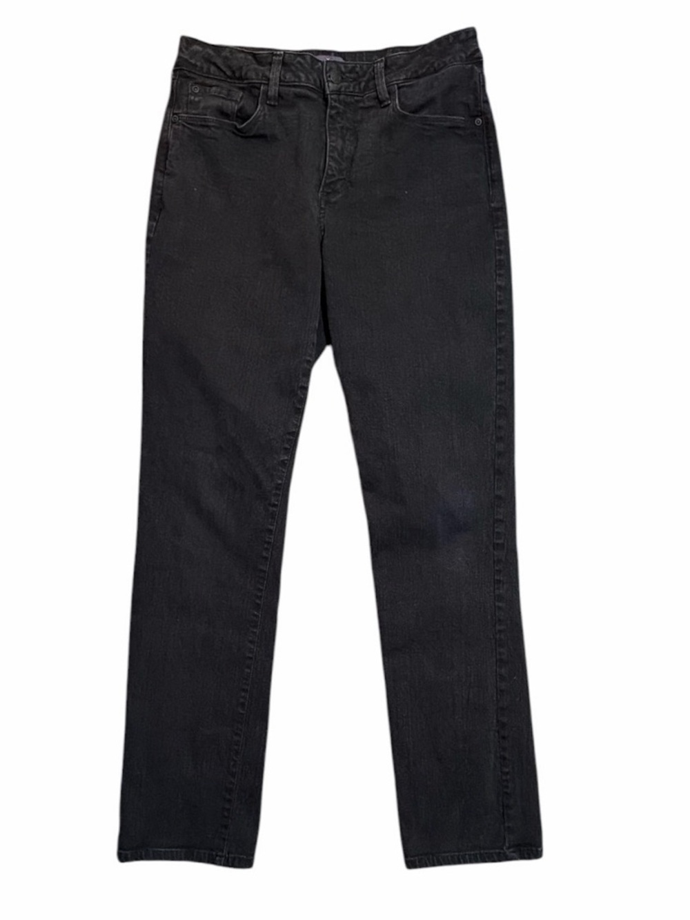 NYDJ Samantha Slim Black Straight Leg Jeans Not Your Daughters Jeans
